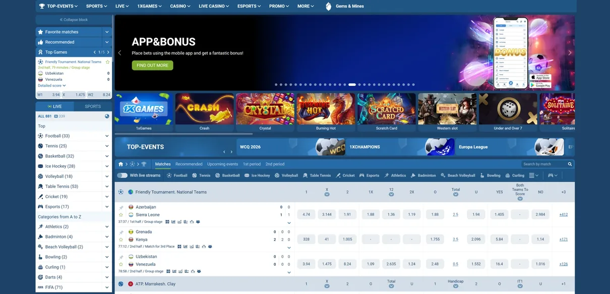 1xbet