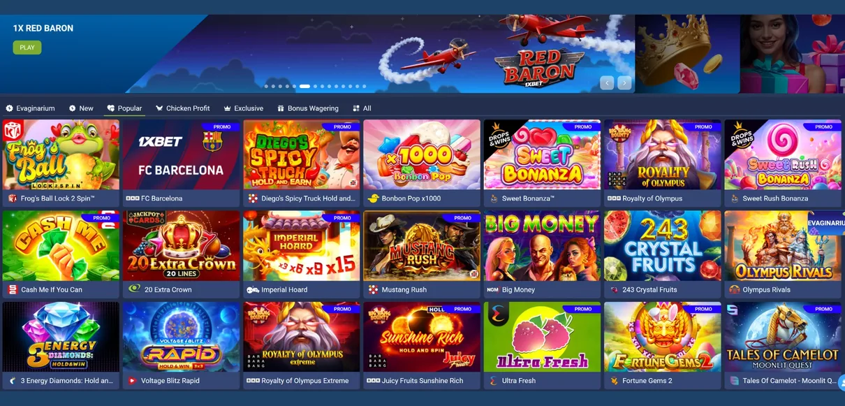 Казино 1xbet